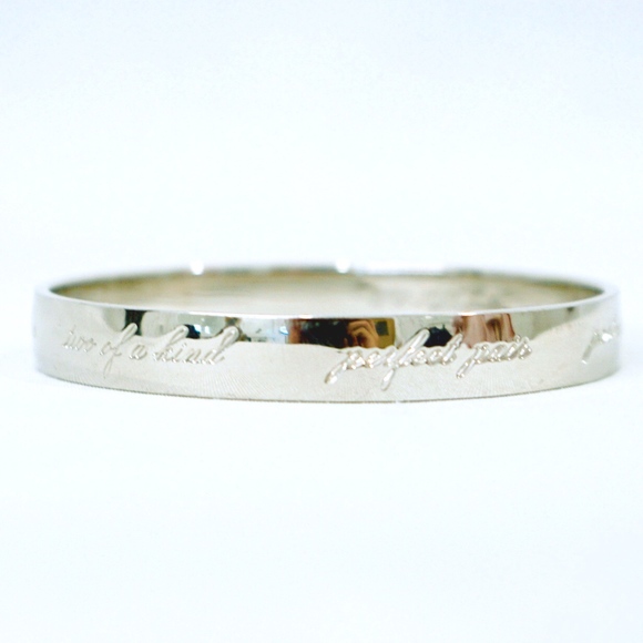 KATE SPADE~bridesmaid idiom bangle~SILVER - Picture 1 of 4